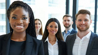 Professional recruitment team matching candidates to hard-to-fill roles